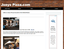 Tablet Screenshot of joeyspizza.com